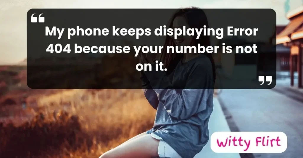 Clever phone number pick up lines for girls