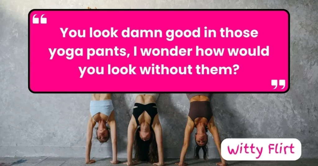 Pants and Mat Yoga Pickup Lines