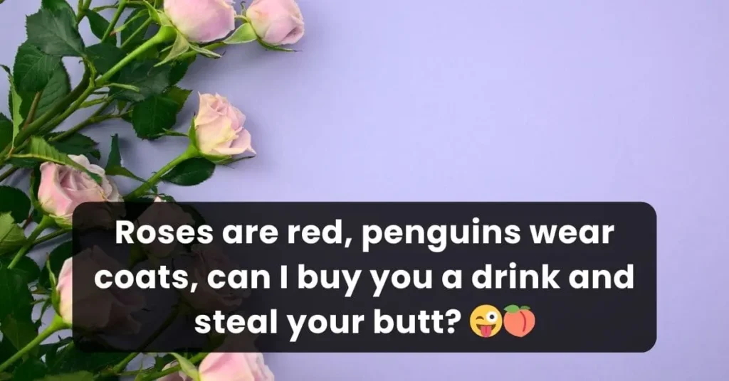 cheeky roses are red pick up lines for girlfriend